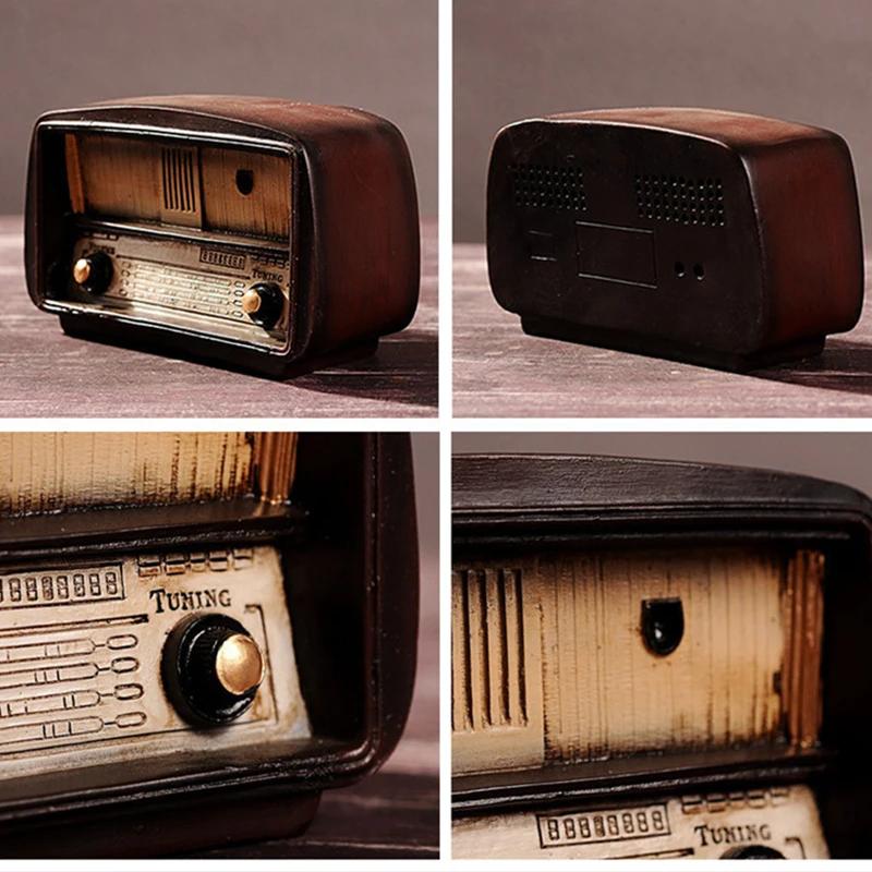 Европейский стиль смоляная радиомодель домашний декор ретро ностальгические