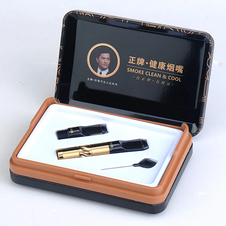 Zobo брендовый держатель для сигарет с двойным фильтром типа очистки тяги коробка