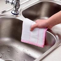 20pcs wood fiber cleaning cloths natural green absorbent oil free rag dish washing towels wholesale for kitchen clean cloth