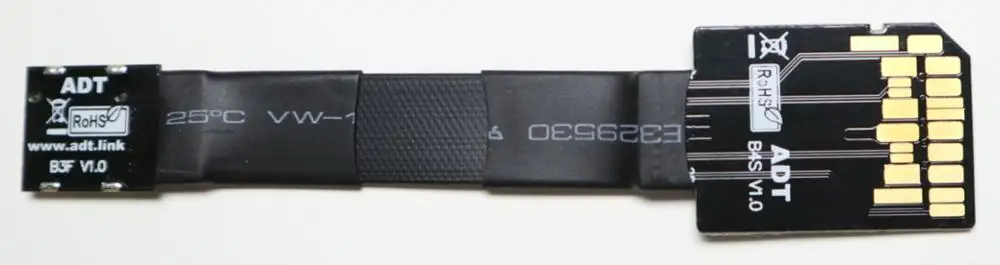 full speed microsd tf memory card extension cable flat extender sdhc sdxc uhs ii uhs iii reader card microsd to sd riser adapter free global shipping