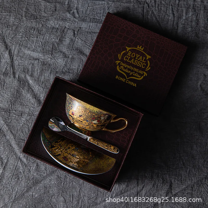 

Egyptian Couples European Bone Porcelain Coffee Cup set Ceramic Vintage English afternoon tea cup set Coffee Cup Set Bone China