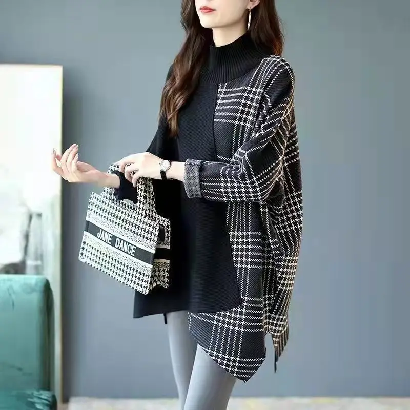 

2021 New Fashion Knitted Top Spring Autumn wave striped Casual Long-sleeved thin Sweater Slim fit Christmas Sweaters