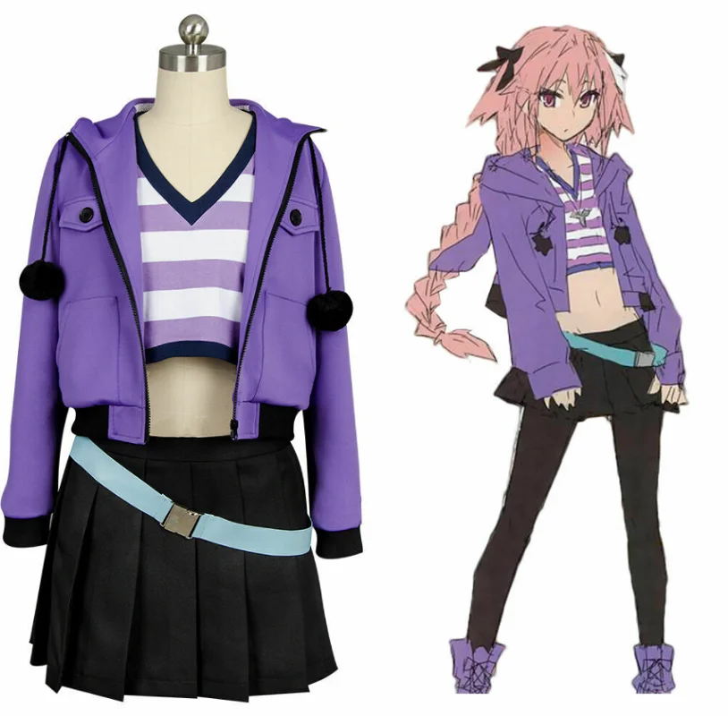 

Hot purple suit rider astolfo cosplay costume suit dress uniform