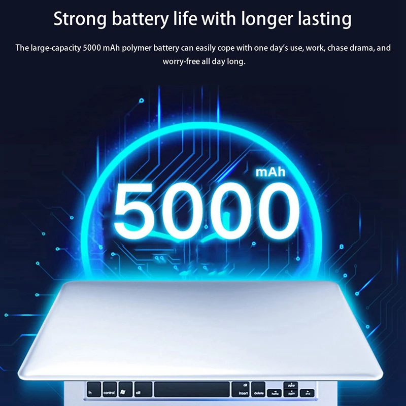 2.4GHz Wireless Optical Mouse Mice & USB Receiver & 14-Inch Laptop 1080P HD Z8350 Processor 4G+64G Memory (EU Plug)