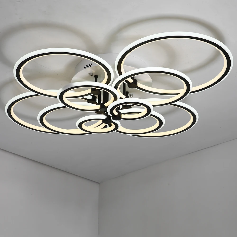 Потолочная люстра светодиодная для гостиной спальни кабинета с дистанционным