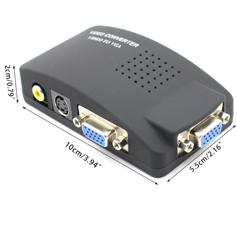 Видеоконвертор KX4A AV-VGA коробка для обучения презентации бизнеса рекламный