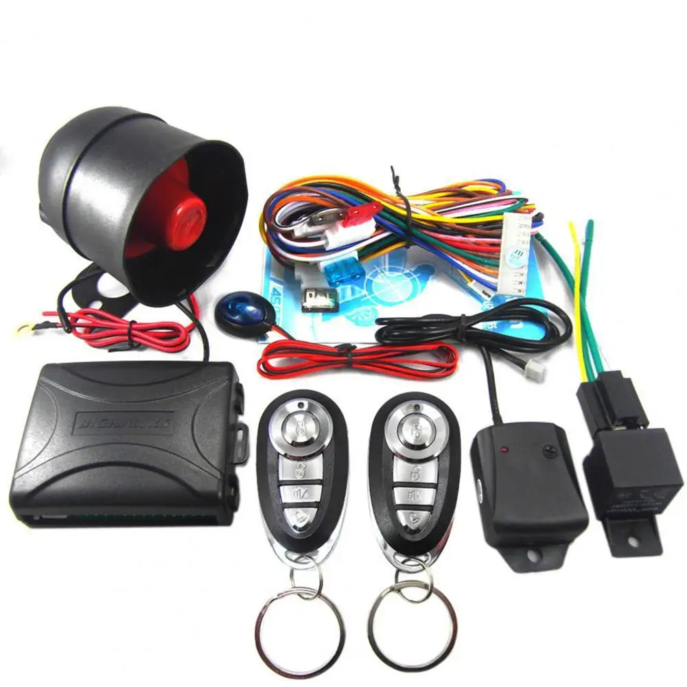 

802-8150 Universal Car Alarm Remote Trunk Release Burglar Warning Security System for Vehicles Automobiles Security Protection