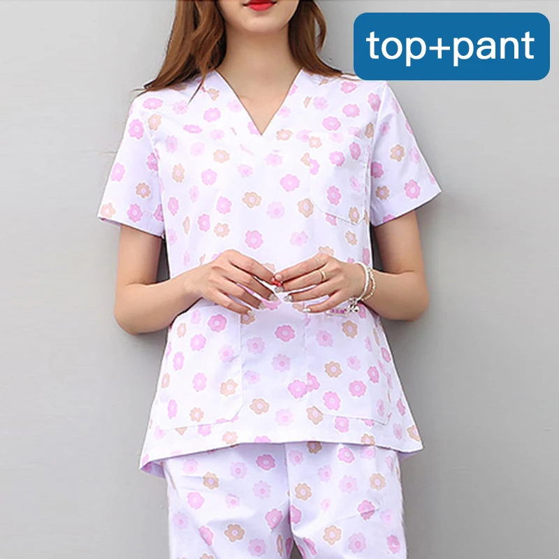 Новая Модная хлопковая дышащая униформа для кормящих женщин Рабочая форма