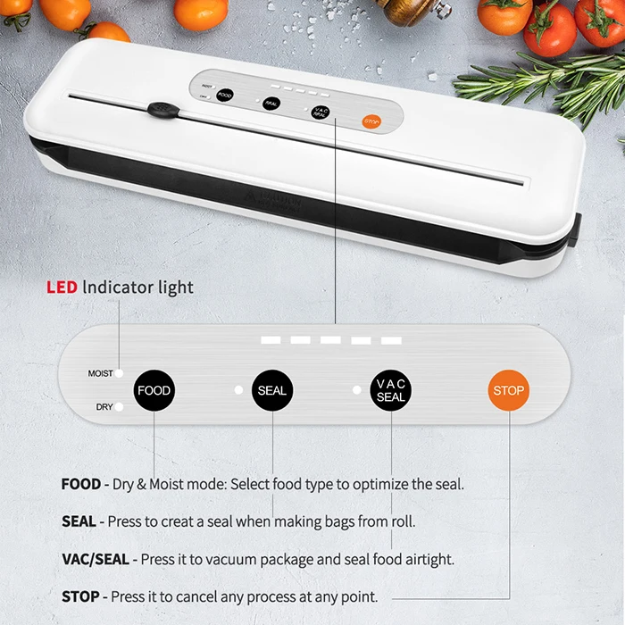 LAIMENG вакуумный упаковщик Sous Vide вакуумный упаковщик с резаком для хранения продуктов новая вакуумная упаковочная машина с вакуумными пакетами S274