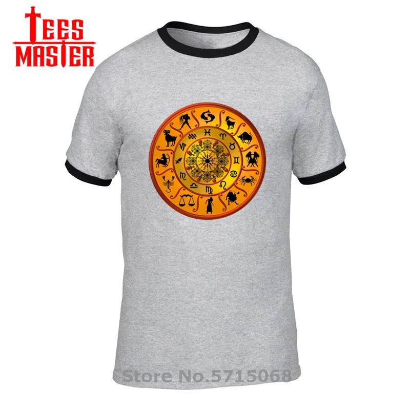 2020 дизайнерская хлопковая Повседневная брендовая Футболка с принтом 12 созвездий