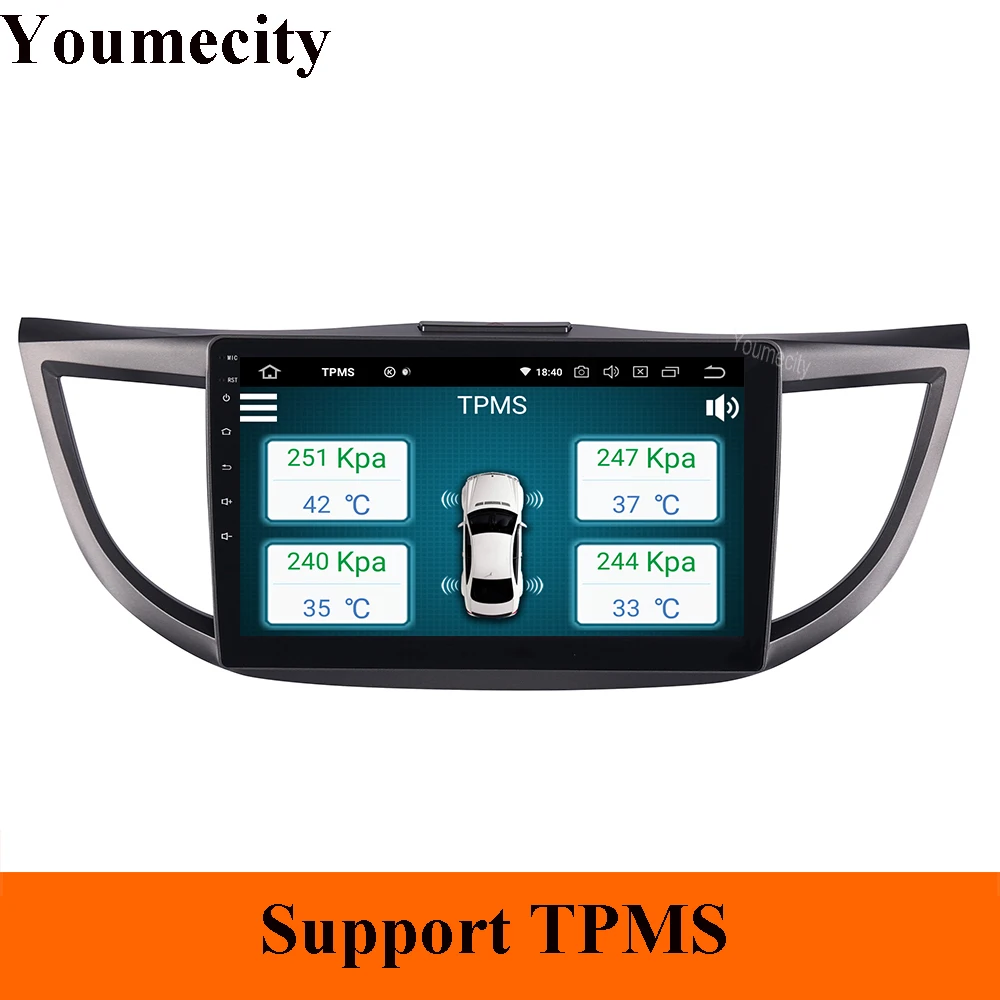 Android 9,0 автомобильный DVD для Honda Crv 2012 2013 gps Радио Видео мультимедийный плеер емкостный ips экран Wifi USB