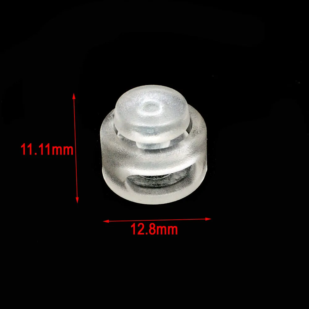 

1000pcs/pack Cord Lock Toggle Stopper Plastic Toggle Clip Cord Buckle For Paracord Backpack accessories Clear White