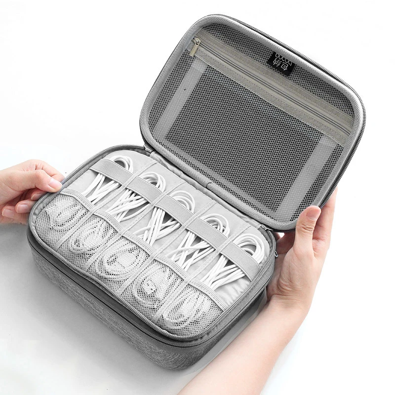 Продажа Портативные сумки для хранения цифровых устройств и зарядных устройств, органайзер для кабелей и проводов, аксессуары для USB-чехла, товар, к...