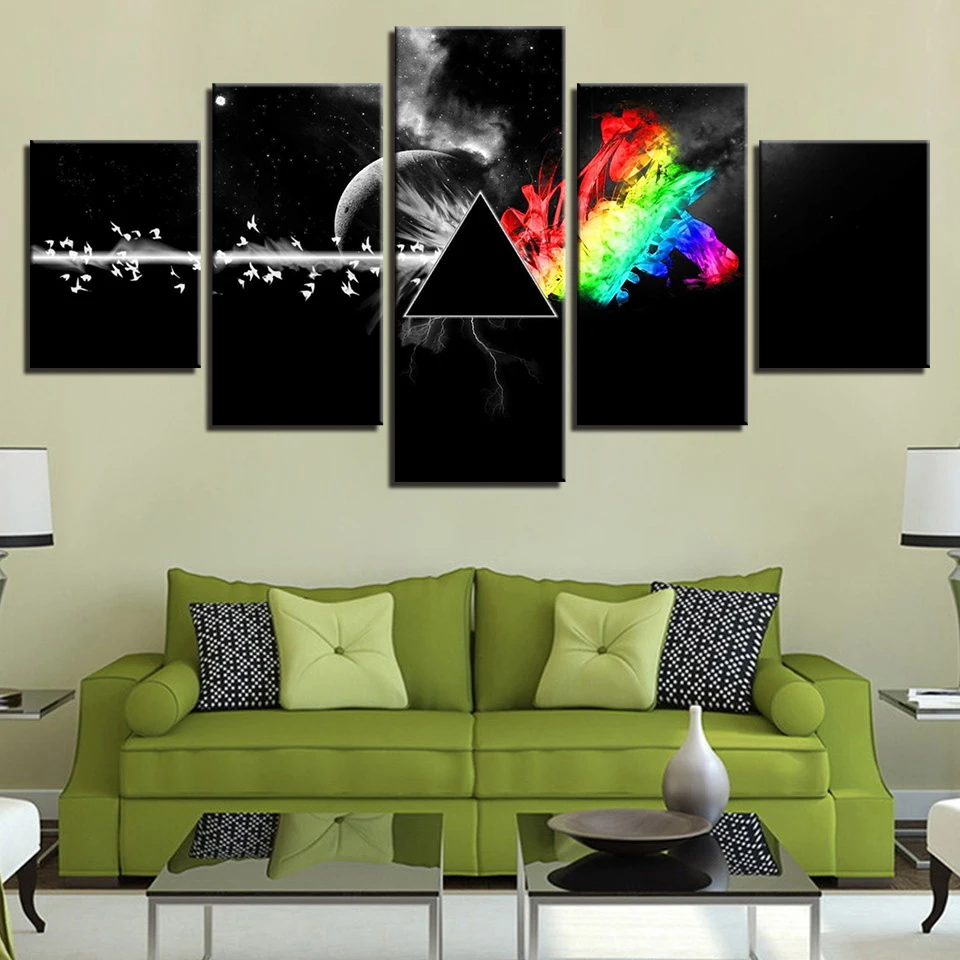 HD холст художественная живопись для гостиной Настенный декор 5 шт. символ знак