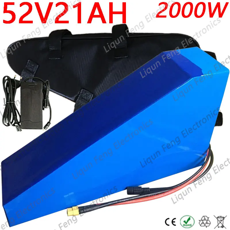 Литиевая батарея для электрического велосипеда 52 в 20 Ач 51 8 Вт 1000 Вт|Батарея