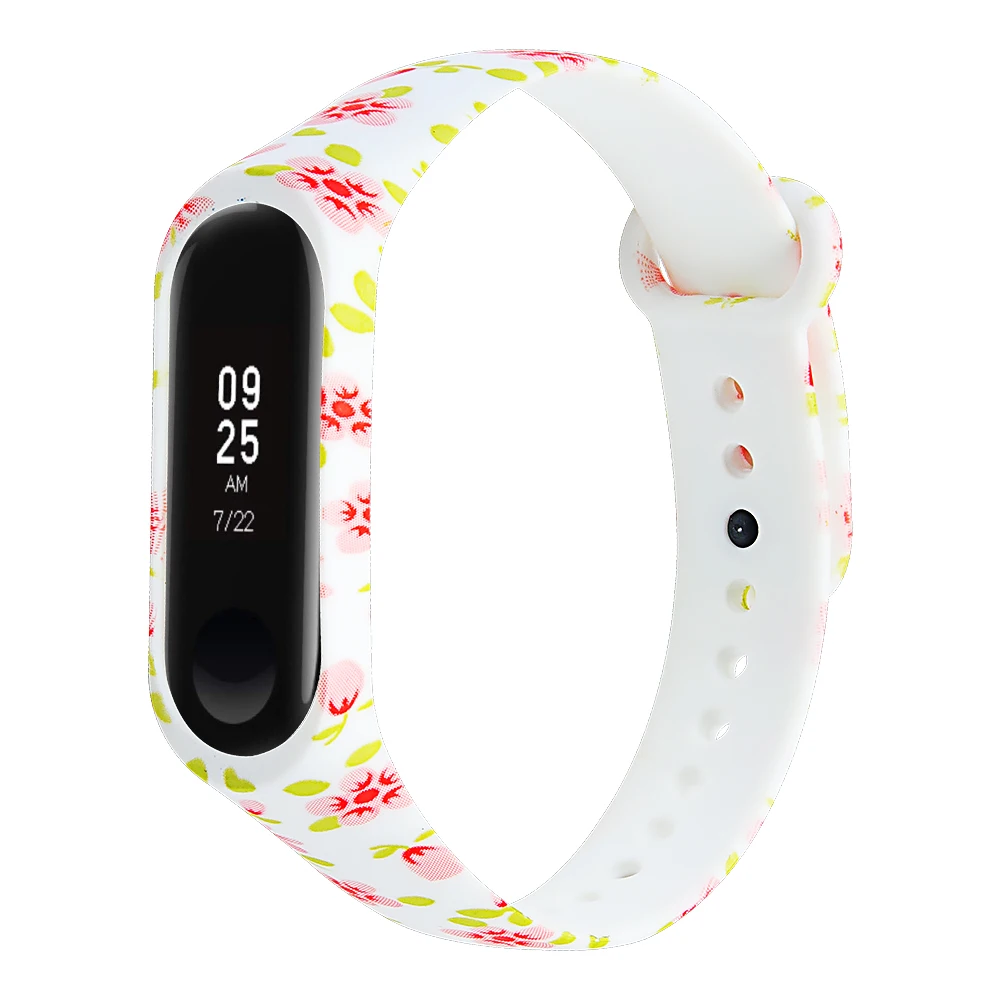Teyo mi красочный Band 3 4 ремешок Браслет замена для Xiao band силиконовый Pulsera Correa ремень с