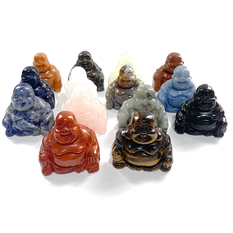 

Оптовая продажа, натуральные резная вручную 2-Дюймовая Будда, резные животные