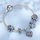 Бусины-подвески женские из серебра 925 пробы в виде бабочек