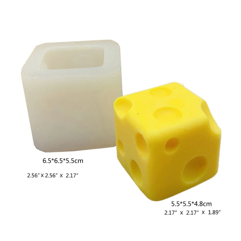 

Square Cheese Silicone Mold Keychain Resin Epoxy Craft Polymer Clay Craft DIY Ornament Jewelry Candles Making Tool