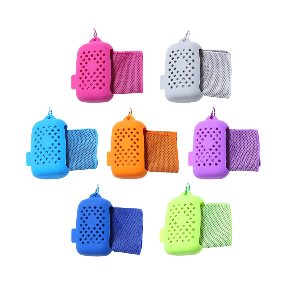 Полотенце для лица с мгновенным охлаждением Термостойкое йоги холодное ледяное