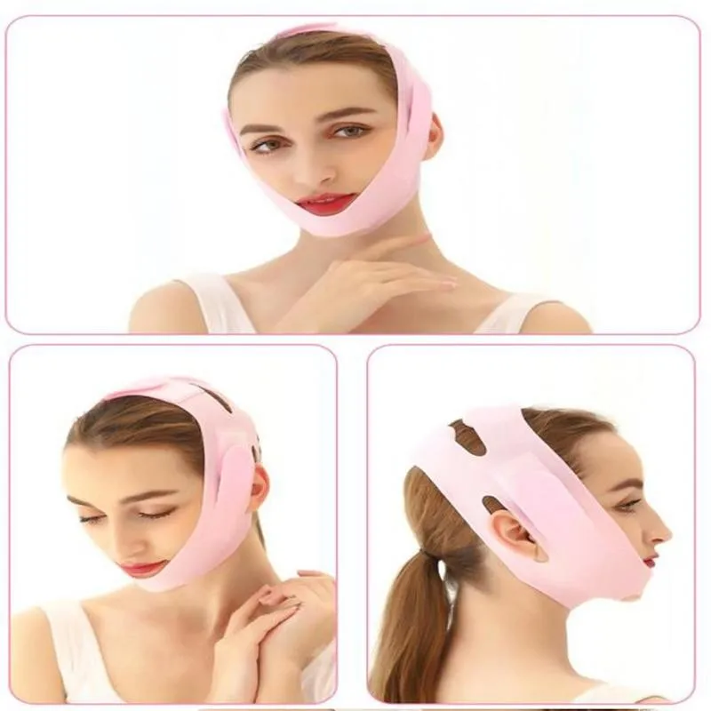 

Silicone Face Slimming Bandage V-Shaped Chin Cheek Anti Slimmer Tightener Lining Belt Wrinkle Care Beauty Lifting Strap W7Q2