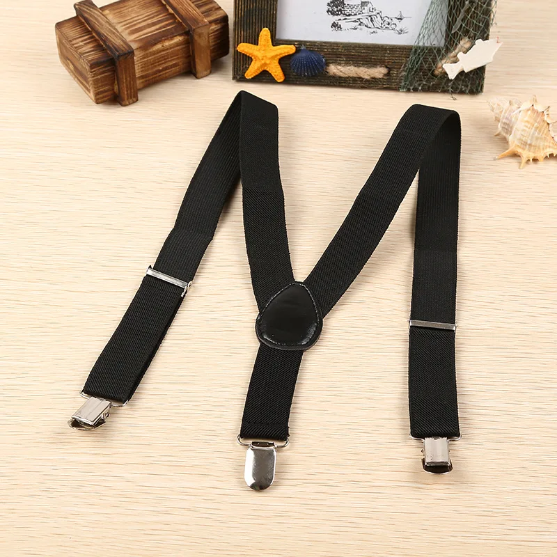 Linbaiway унисекс детский однотонный эластичный пояс для подтяжек эластичные