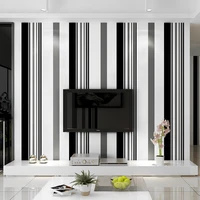 tv background wall wallpaper film and television living room modern simple non woven atmosphere fashion black and white gray