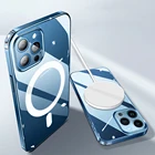 Чехол для телефона Magsafe, прозрачный чехол для Iphone 12 13 Iphone13 MiNi Pro Max 13 MiNi 13Pro, противоударный мягкий защитный чехол из ТПУ