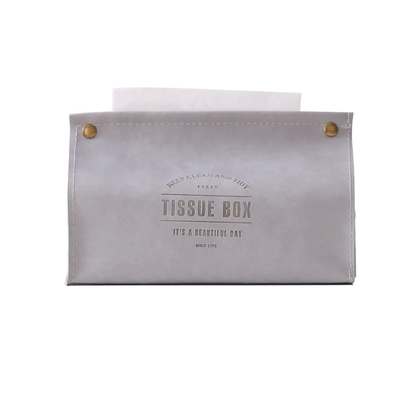 Container Towel Napkin Tissue Holder Ins Nordic Leather Box Paper Dispenser Case For Office Home Decorati | Дом и сад