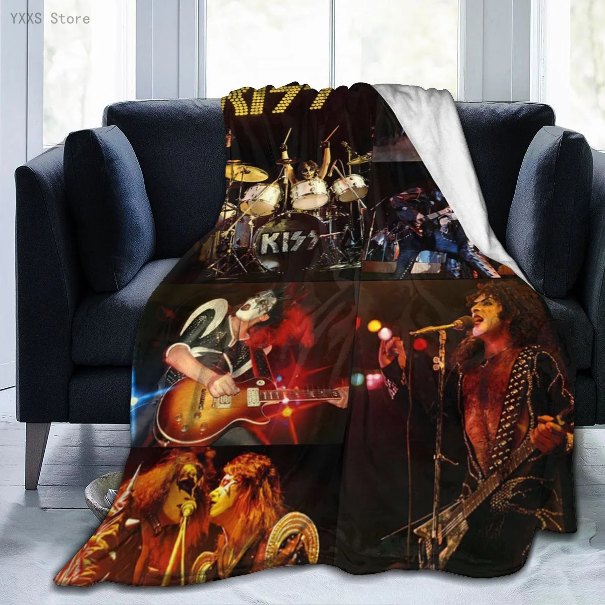 

Band 3D Cartoon Sherpa Blanket Warm Super Soft Flannel Office Nap Bedspread Sofa Bedding Plush Quilt Plaids 291793342