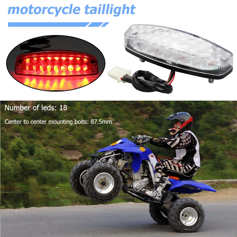 3 провода 18LED ATV задний тормозной фонарь задсветильник для TaoTao Sunl Roketa китайский Quad