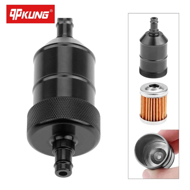 Универсальный 8 мм мотоциклетный топливный фильтр из алюминиевого сплава с ЧПУ