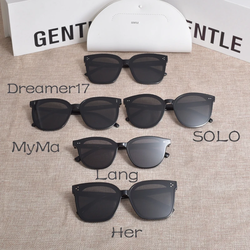 

2020 New five style women men sun glasses Gentle Her Myma solo lang Dreamer 17 UV400 lens sunglasses for women men