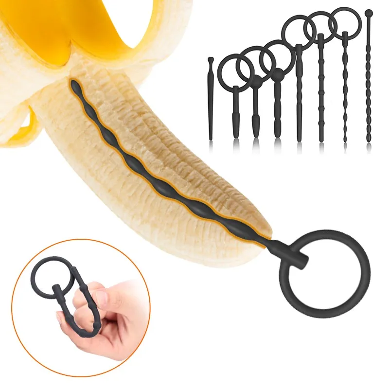 Силиконовая уретральная пробка секс игрушки для мужчин геев мастурбации пенис