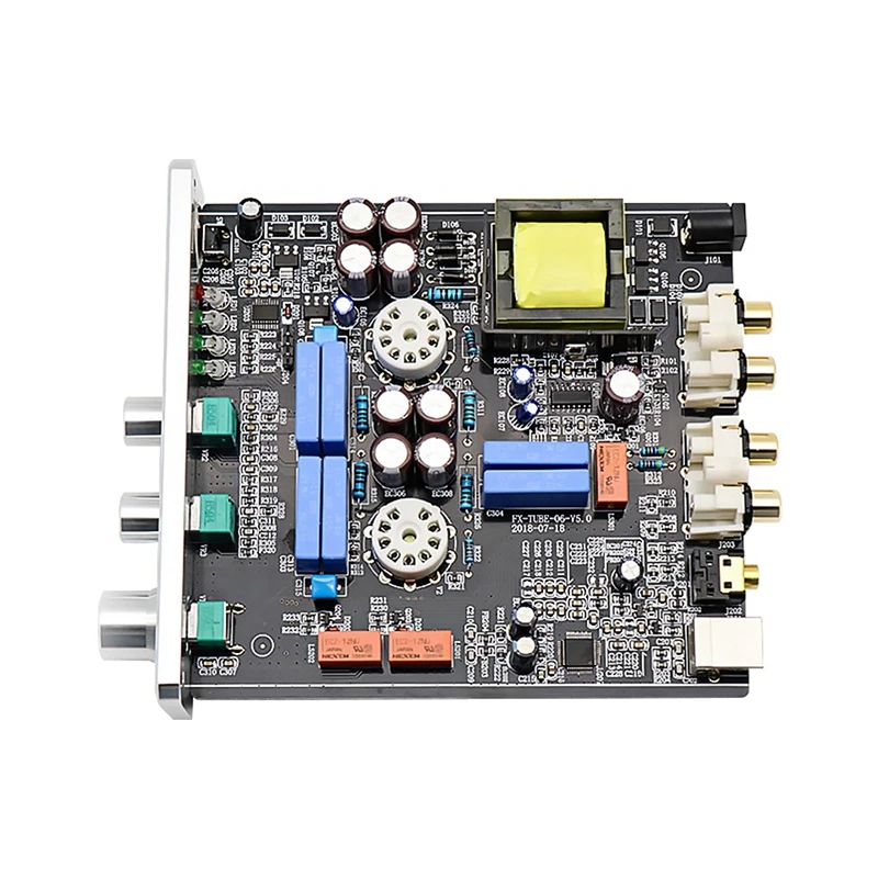 FX-AUDIO- TUBE-06 Mini HiFi Vacuum Tube Preamp 6N3 Audio Preamplifier with Bass Treble Tone Control | Электроника