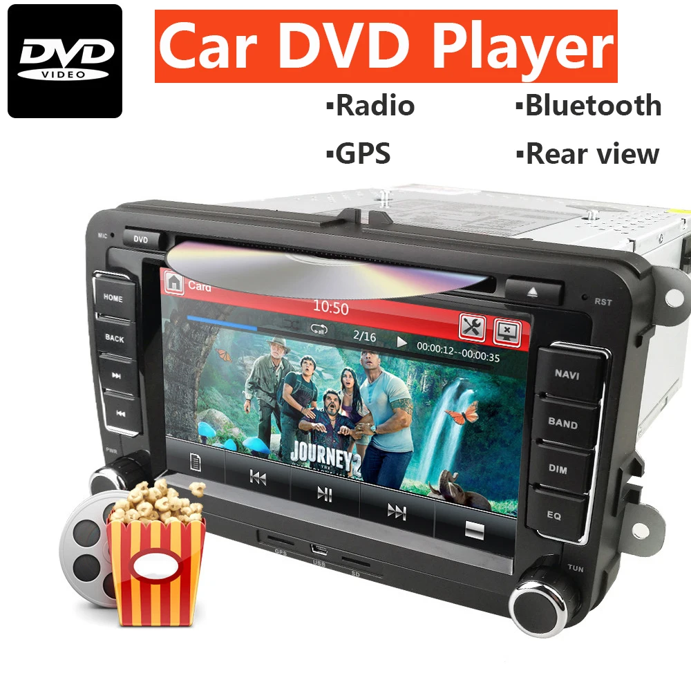 7 дюймов Автомобильный DVD Радио 2 Din мультимедиа авторадио 2Din Gps для Volkswagen VW Passat POLO