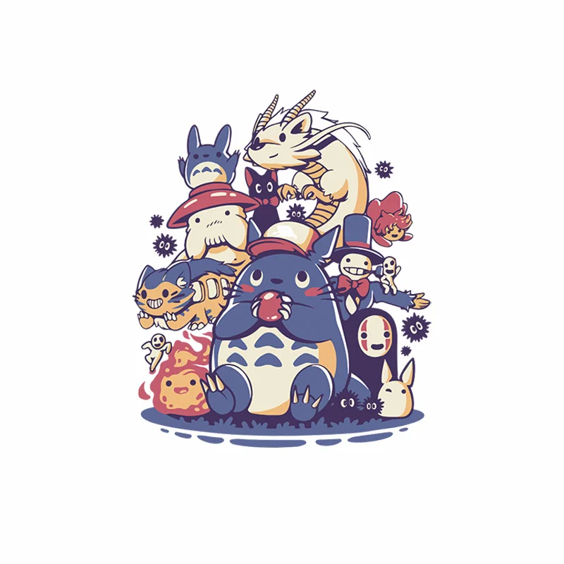 1 шт. Тоторо Харадзюку мультфильм значок печать Аниме заплатка DIY аксессуары