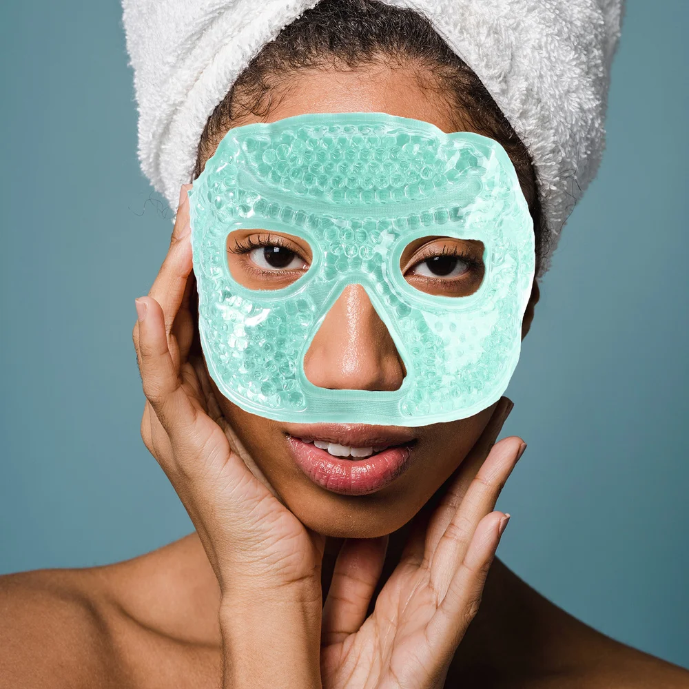 

1pc Hot Cold Compress Eye Cover Half Face Cover Mask Relaxation Eye Cover