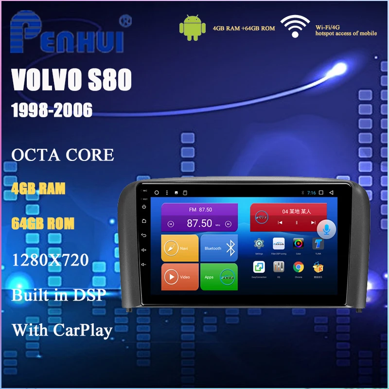 Android автомобильный DVD для Volvo S80 ( 1998 2006) Автомобильный Радио Мультимедиа Видео