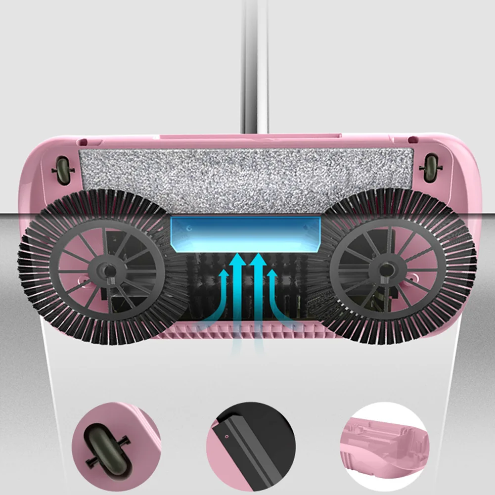 

Automatic Hand Push Sweeper Magic Rotate Broom No Electric Household Cleaning Tool FPing