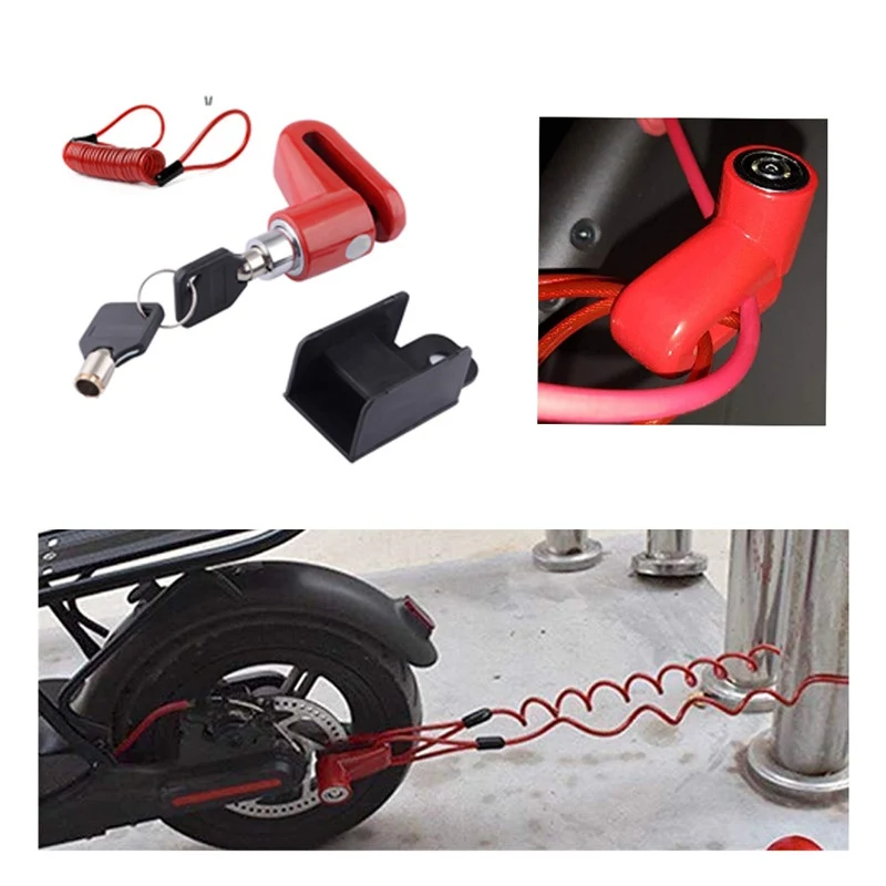 

Universal Safety Disc Lock Motorcycle Bike Wheel Disc Brake Lock Padlock Waterproof Scooters Cycling Rotor Disc Brake Wheel Lock
