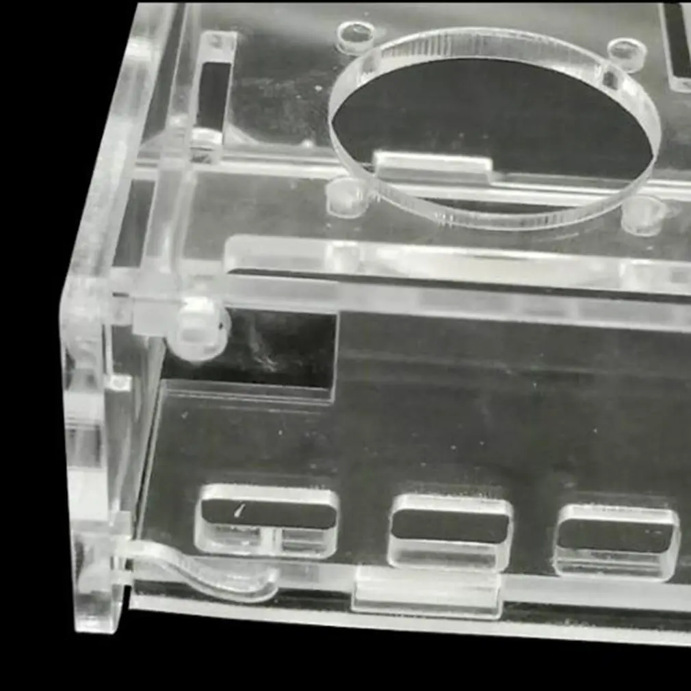 Для Raspberry Pi 3 акриловый чехол с прозрачной коробкой + вентилятор процессора шт.