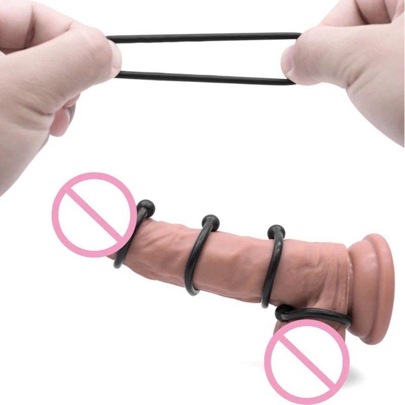 Мужской Эластичный Мягкий силикон для мужчин увеличения эрекции продлевает