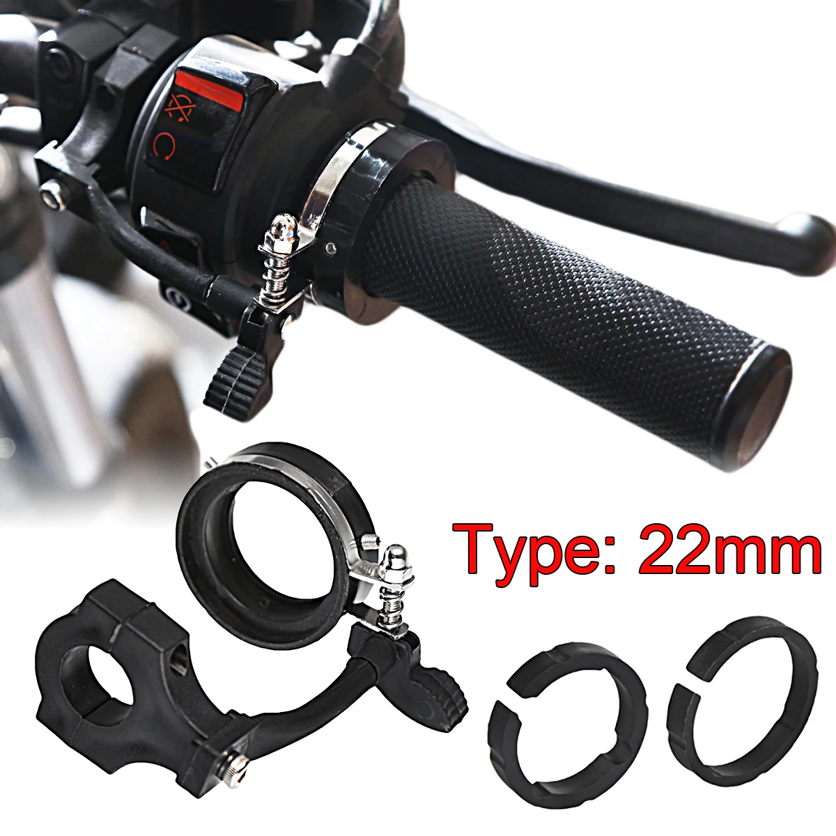 

Универсальные мотоциклетные наборы круиз-контроля с замком дроссельной заслонки для Honda Yamaha Suzuki Kawasaki BMW 7/8 дюйма 22 мм 1 дюйм 25 мм ручки