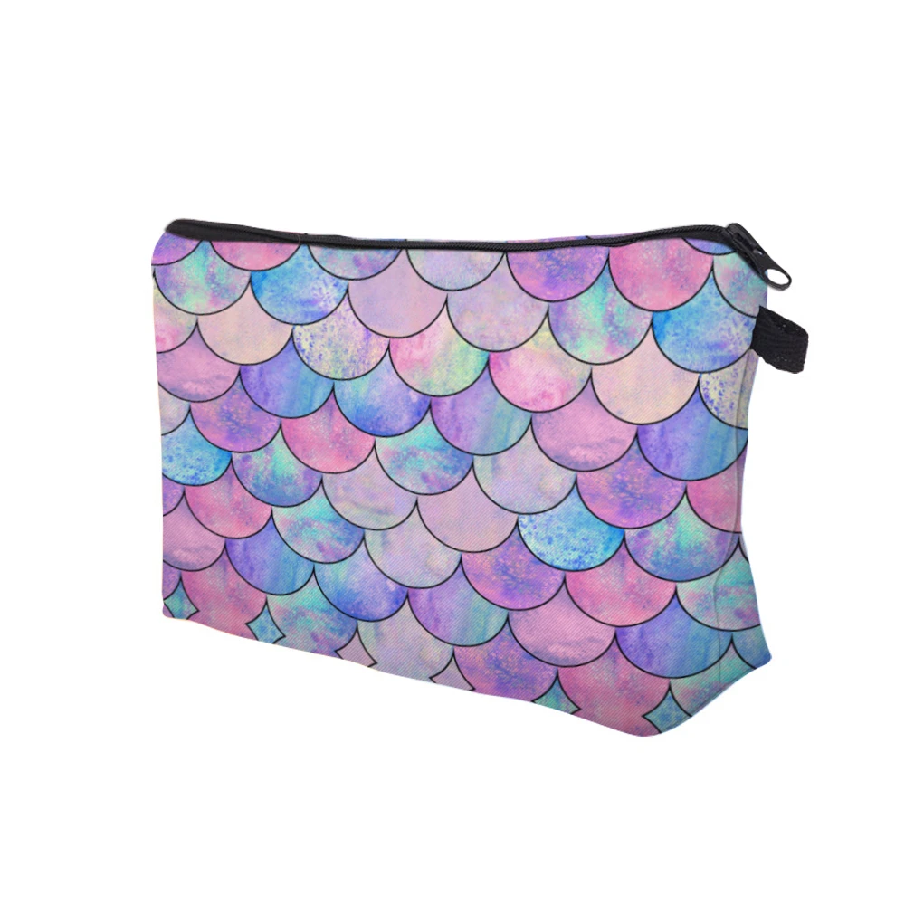 

Deanfun Gorgeous Cosmetic Bag Mermaid Scales Pattern Makeup Organizer Bag For Women 52228