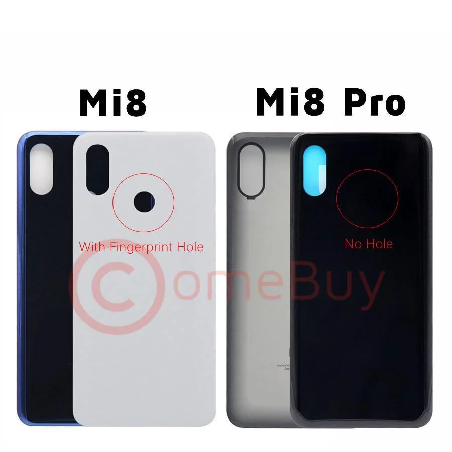Крышка батарейного отсека для Xiaomi Mi 8 заднее стекло Mi8 Pro задний стеклянный корпус