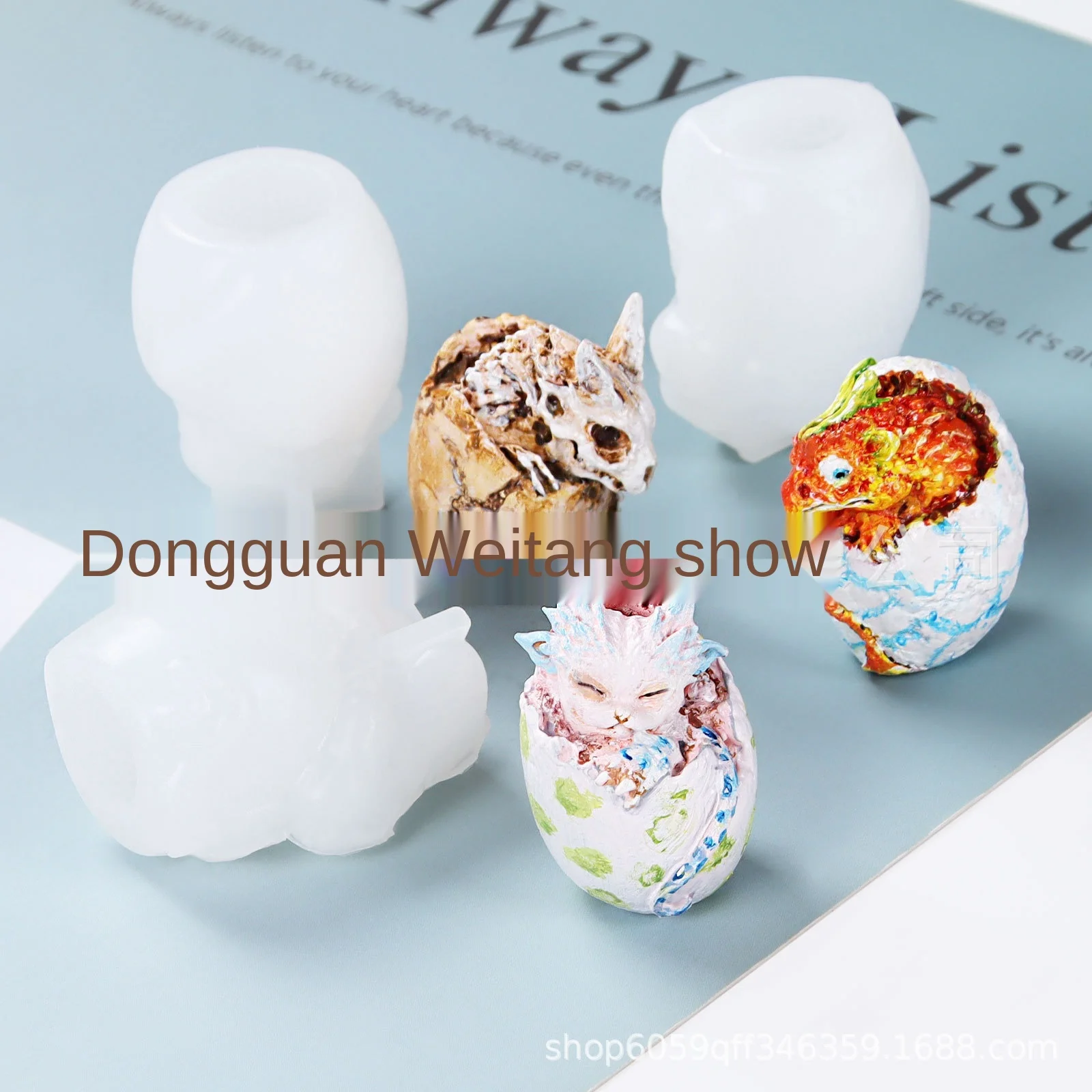 

2021 Nieuwe Dragon Ei Epoxyhars Mal Sieraden Hanger Siliconen Mal Diy Ambachten Ornamenten Decoraties Casting Tool candle making