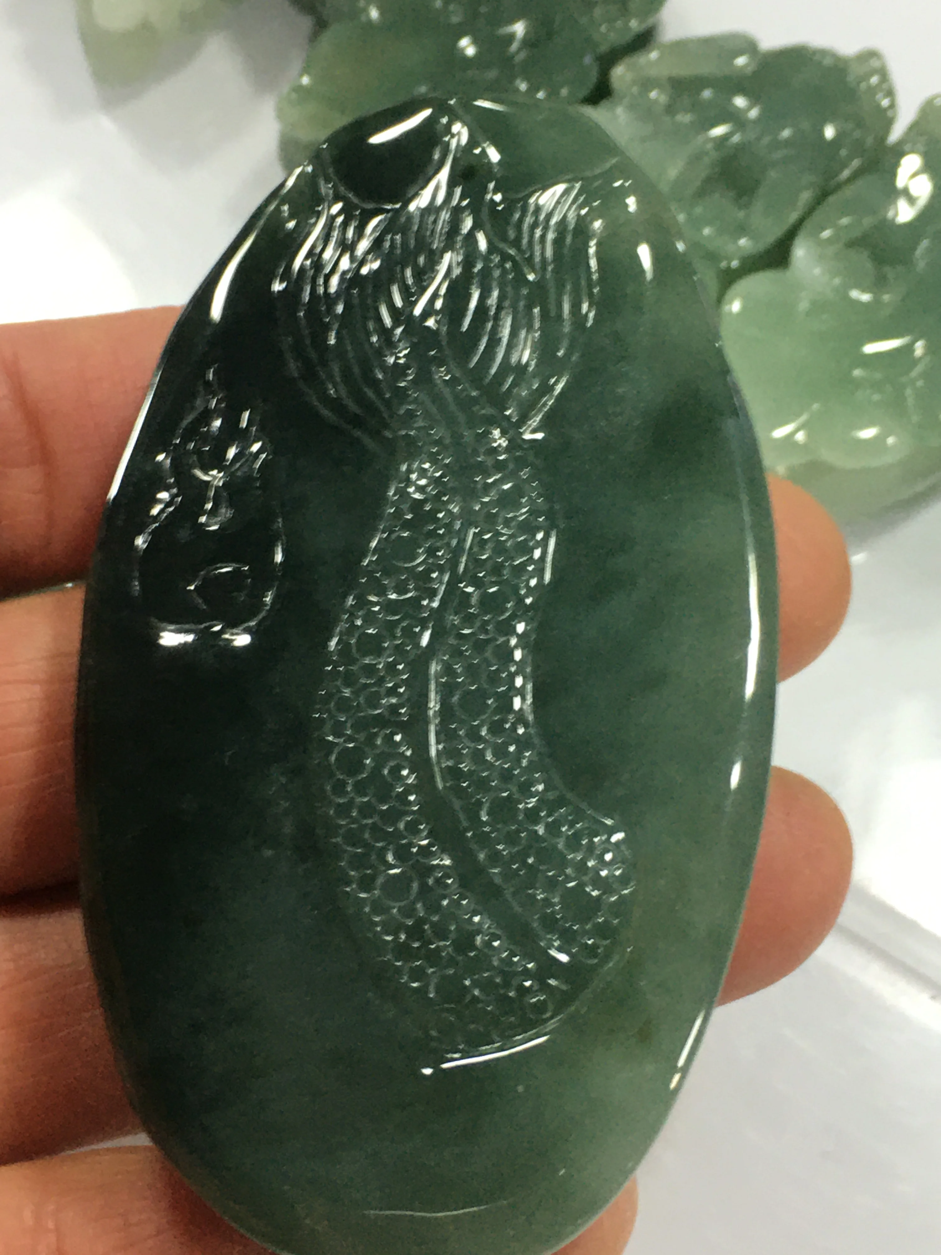

Natural 7A Myanmar jade Handcarved mascot of dragon emperor green jade pendant jade necklace men pendants jewelry jade necklaces