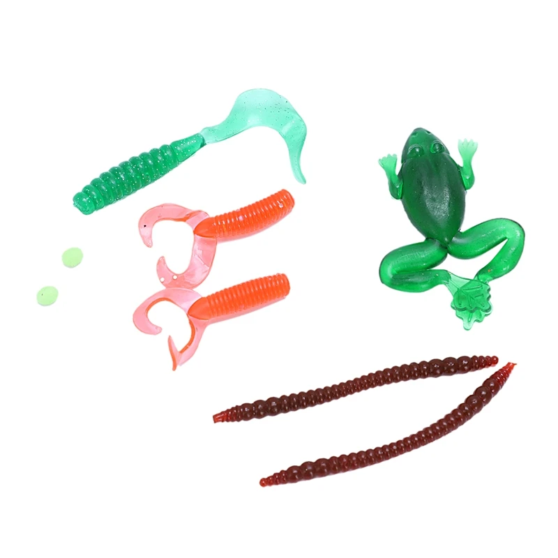 21 шт. набор рыболовных приманок смешанные плоскогубцы захватные ложки крючки для