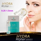 Дерма-ролик Hydra 2064 с титановыми наконечниками, автоматический золотистый Дерма-штамп, микро-игла, дермароллер, антивозрастной инъекционный ролик для лица